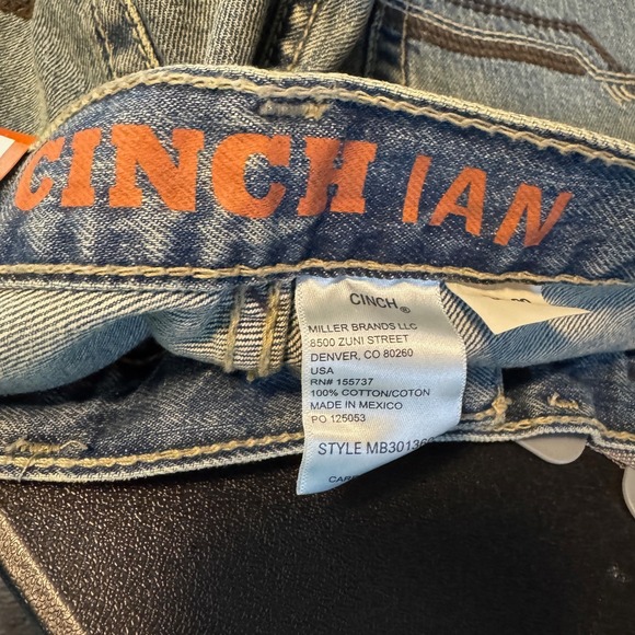 NEW Cinch Ian Slim Bootcut Jeans Men's 34X38 Indigo Landman Yellowstone Cowboy - Picture 7 of 10